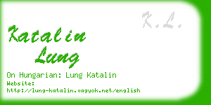 katalin lung business card